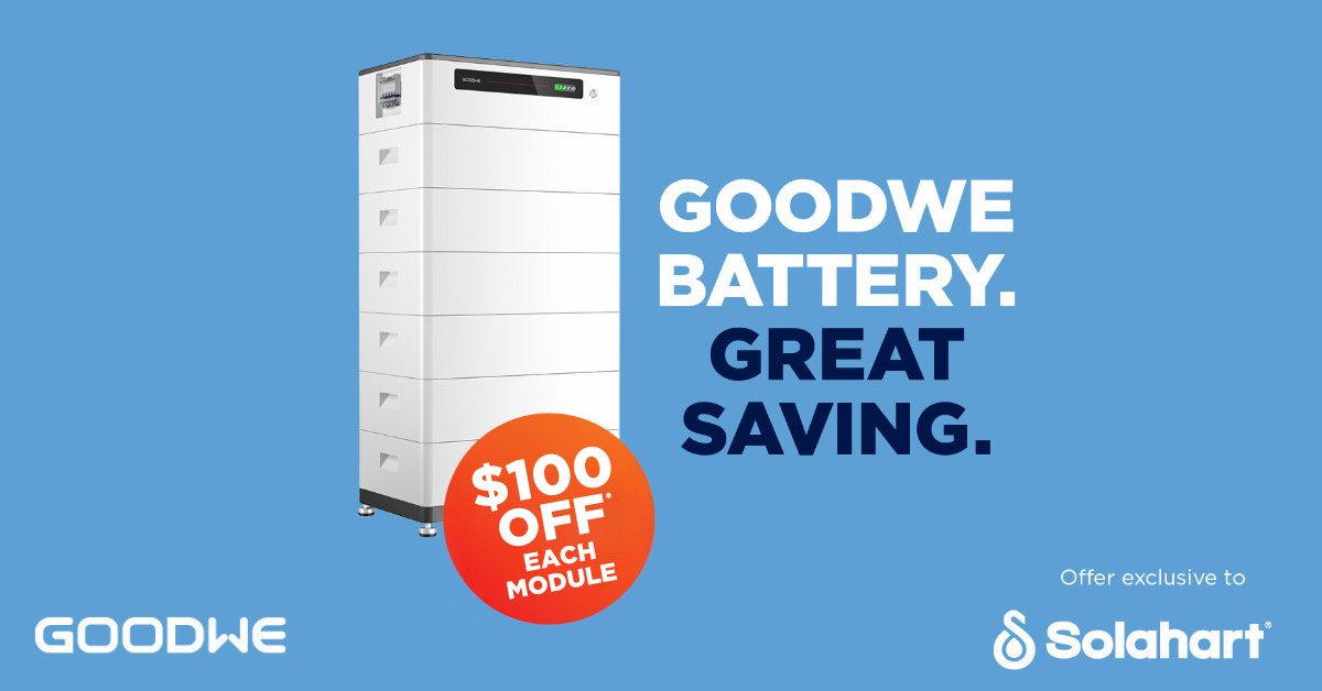 GoodWe Lynx Battery offer from Solahart - the more modules you buy, the more you save